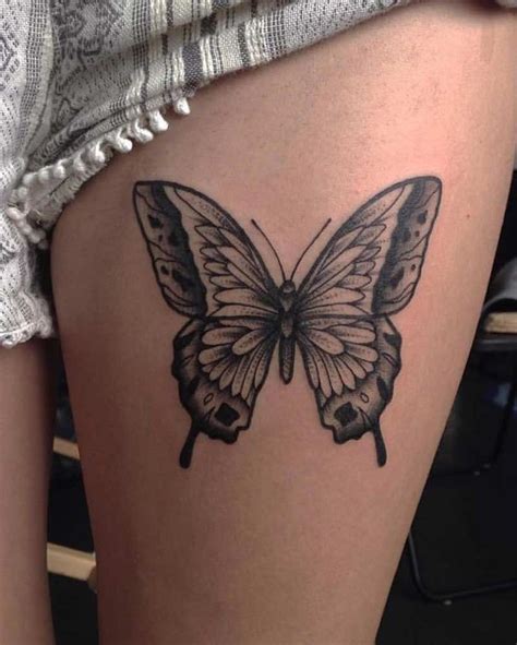 tatuajes de mariposas en el muslo dela pierna|Mariposas tattoo pierna